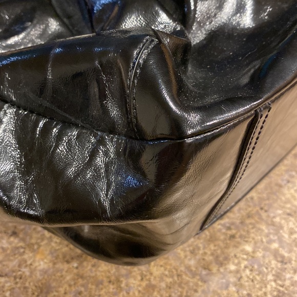 Coach Ergo Patent Leather Black Kisslock Leather Shoulder Bag Purse 12520 - Picture 10 of 17